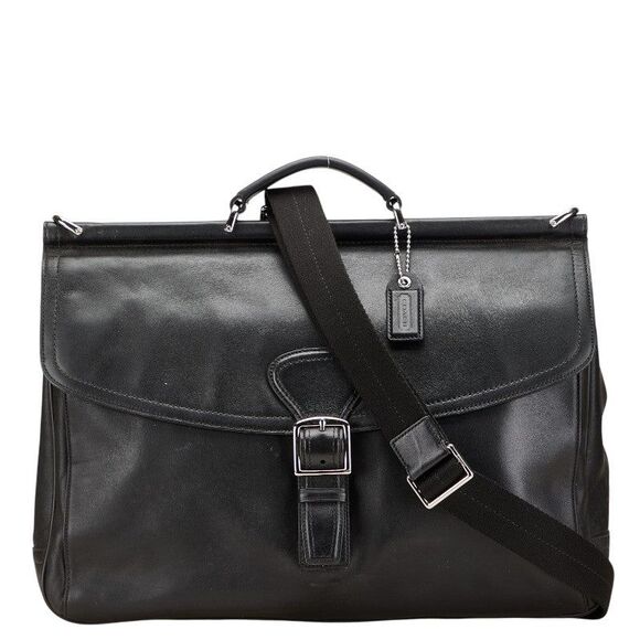 Coach F70098 Leather 2way Briefcase - Picture 1 of 10